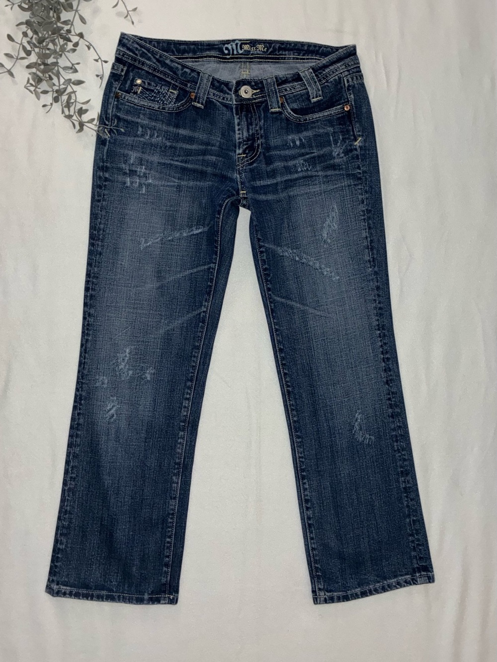 Miss Me Faded Dark cropped  Jeans